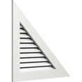 thumbnail image 2 of Ekena Millwork 28"W x 23 3/8"H Right Triangle Gable Vent - Right Side (36 1/2"W x 30 3/8"H Frame Size) 10/12 Pitch Functional, PVC Gable Vent with 1" x 4" Flat Trim Frame, 2 of 14
