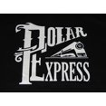 thumbnail image 6 of Polar Express Train Vector Art Men's Black Sweatshirt-Medium, 6 of 7