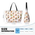 thumbnail image 4 of Xecao Kawaii Shiba Dog for versatile beach bag for women includes zipper pockets and waterproof material, ideal for vacations and adventures., 4 of 7
