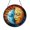 Acrylic 3.5 Inch, variant on Stained Glass Sun Moon Suncatcher Window Decor Cosmic Theme Hanging Glass Art for Interior