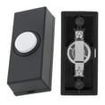 thumbnail image 4 of Black Door Bell Chime Bell Push Press Button Inserts Wall Plastic Hard Wiring, 4 of 9