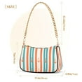 thumbnail image 3 of FORMRS Womens Shoulder Bag with Chain Strap Clutch Purse Cute Tote Handbag, Simple Nautical Pattern, 3 of 7