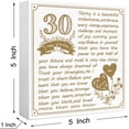 thumbnail image 2 of Zomyto 5"x5" Happy 30th Day Wooden Block Sign,Vintage 30th Birthday Decorative Wood Box Sign Desk Decor,30th Birthdays, 2 of 6