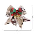 thumbnail image 2 of CSChome Christmas Bow Pendant Colorful Ribbon -Knot Xmas Tree Hanging Ornament Handmade Craft Gift Merry Christmas Pendant with Bells Crisp Sound, 2 of 7