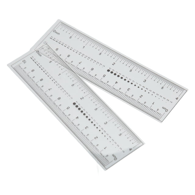 Regla para Medir Uñas NikouMX 10 Piezas PVC