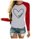 thumbnail image 2 of Puntoco Mujeres Día de San Valentín Casual Manga larga O Cuello en forma de corazón top Puntoco Puntoco-1630, 2 of 4