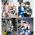 thumbnail image 4 of DolliBu Long Leg Husky Police Officer Plush Toy – Super Soft Husky Cop Stuffed Animal Dress Up Cop Uniform and Cap Outfit, Fluffy Husky Policeman Toy Plush Gift for Kids – 10.5 Inches, 4 of 6