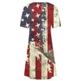 thumbnail image 5 of Nmnitkp Independence Day Print Summer Dresses for Women 2026,Trendy Styles Womens Dresses Fashion Round-Neck Short Sleeved Printed Pullover Dress, 5 of 5