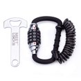 thumbnail image 1 of MEETLOCKS Candado de cable para casco de motocicleta con barra en T Candado para bicicleta reiniciable de 4 dígitos Candado combinado para bicicleta Cable Caribeaner Lock Candado para bicicleta Antirr, 1 of 5