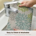 thumbnail image 5 of Sm:)e Floral Vinyl Placemats Set of 4, Heat Resistant Non-Slip Place mats for Dining Table, Washable Durable PVC Vinyl Woven Table Mats, Sage, 5 of 7