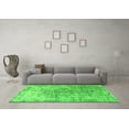 thumbnail image 3 of Ahgly Company Indoor Rectangle Oriental Green Industrial Area Rugs, 2' x 4', 3 of 4