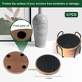 thumbnail image 5 of Coasters for Drinks Absorbent 5 Pack, Coasters for Coffee Table with Holder, Non-Slip, Non-Stick, Suit for Kinds of Cups 4.3 inch Black, 5 of 7