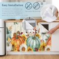 thumbnail image 5 of Thanksgiving Sink Skirt 11"Wx13"L,Dustproof Under Sink Curtain with Self Adhesive Tape,Fall Orange Green Pumpkin Sunflower Leaf Cabinet Curtain Cover for Bathroom Vanity,Kitchen Cabinet Storage Shelf, 5 of 9