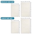 thumbnail image 6 of Superior Venere Floral Scroll Washable Bath Rug, Set of 2, Medium, Ivory, 6 of 12