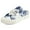 Floral Blue, variant on Women Slip-On Mules Canvas Sneakers