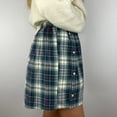 thumbnail image 4 of Women Shorts Summer Cute Soft Plaid Print Buttons Pajama Bottoms Comfy Shorts Basic Loose Sleepwear, 4 of 7