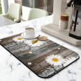 thumbnail image 2 of Large Daisy Board Coffee Drying Mat - Rustic Wooden Plank Design, Fast Drying - Adds Country Chic Decor to Any Kitchen, 2 of 7