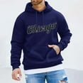 thumbnail image 2 of CONFREE Men's Hoodie City Letter Prints Hoodies For Men Graphic Long Sleeve Casual Pullover Hooded Sweatshirts With Pockets, 2 of 4