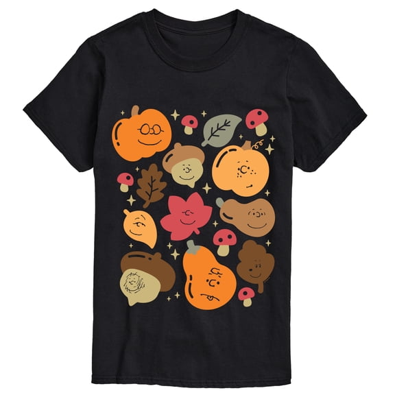 Peanuts - Fall Icon Faces - Men's Short Sleeve Graphic T-Shirt