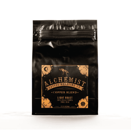 Local Alchemist Coffee Copper Blend Light Roast Whole Bean Coffee, Naturally Caffeinated