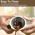 thumbnail image 6 of Pour Over Coffee Dripper Stainless Steel Filter Easy to Clean Paperless Pour Over Coffee Maker Reusable Filter Cone Dripper with Removable Cup, 6 of 6