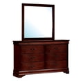 thumbnail image 3 of Bowery Hill Transitional Solid Wood 6-Drawer Dresser in Cherry, 3 of 4