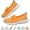 Orange, variant on Casual women's shoes with soft soles are comfortable shoes walking shoes