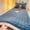 Dark Blue, variant on Ohmyroo Single Bed Plush Mattress Soft Fluffy Bed Topper Comfortable Sleeping Pad for Bedroom Guest Room Dormitory Daily Use