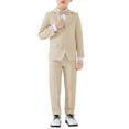 thumbnail image 4 of Coerni Boys Plaid Formal Blazer Lightweight Button-Down Suit Jacket with Flap Pockets Toddler & Teen School Sport Coats Wedding & Graduation, 4 of 7
