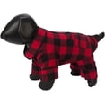 thumbnail image 2 of Fab Dog Flannel Dog Pajamas, 16" Length, Buffalo Check, 2 of 3
