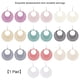 thumbnail image 4 of Pendientes de cobre para mujer Qarigey 1 par redondos elegantes recubiertos a la moda, 4 of 6