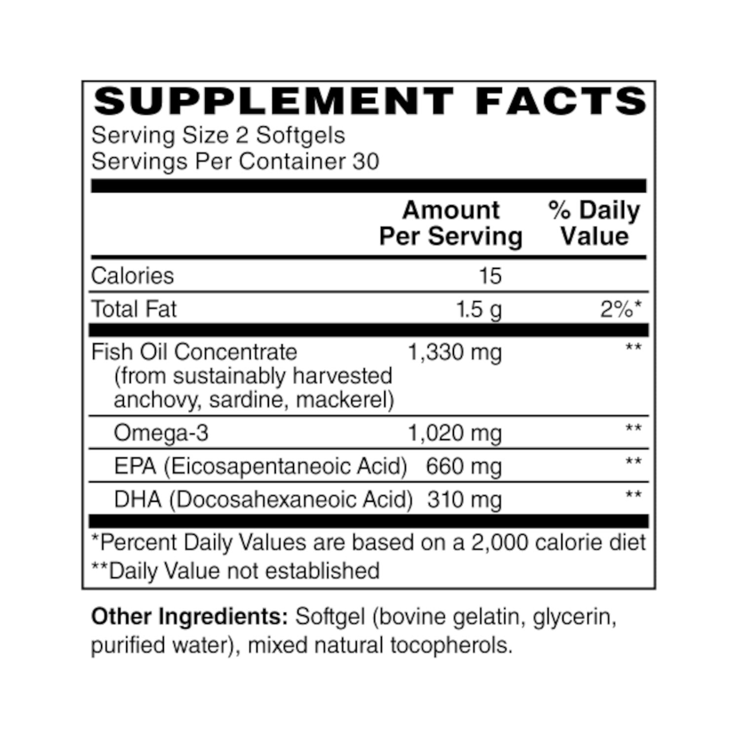 Holly Hill Health Foods Ultra Omega-3, 970 mg EPA/DHA, Mini-Easy Swallow, 60 Mini-Softgels