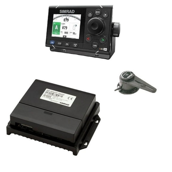 Simrad A2004 Autopilot Pack, White, Includes A2004 Display, AC70 Course Computer, RF300 Feedback