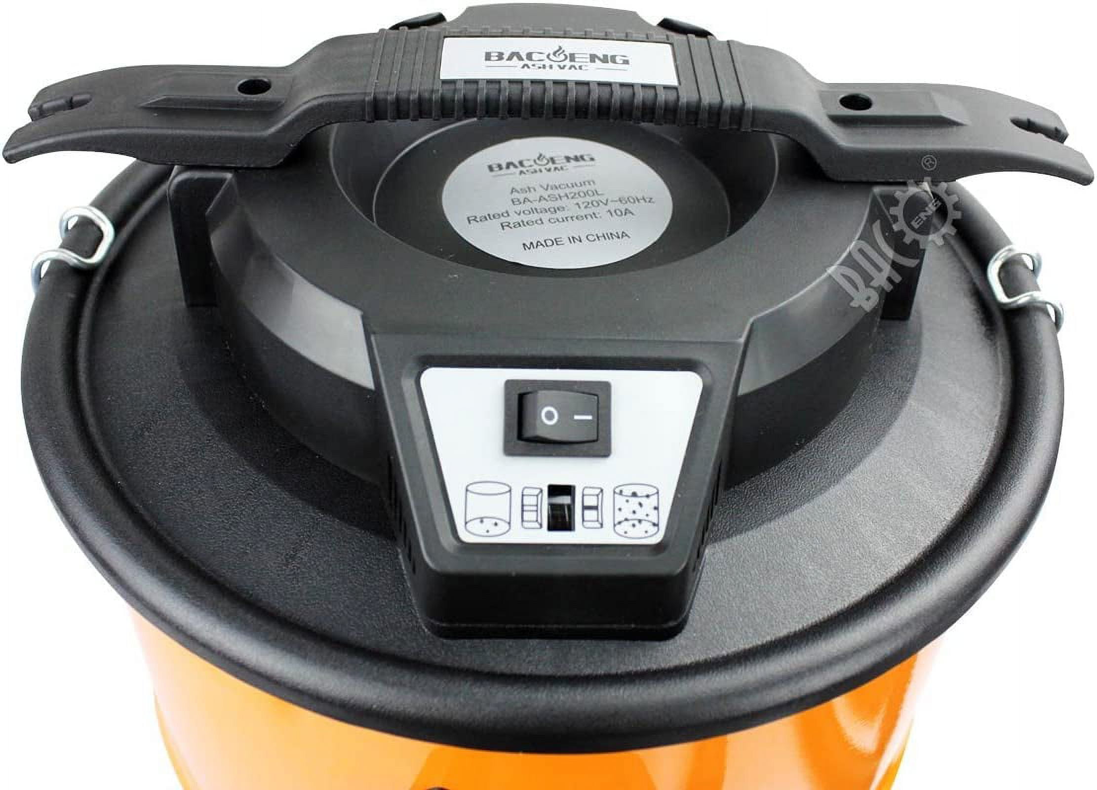 Ash Vacuum Cleaner, 5.3 Gallon Ash Vacuum for Pellet Stoves, Wood Fireplace, Ash Vac Pellet Grill, Wood Stoves, Fire Pits