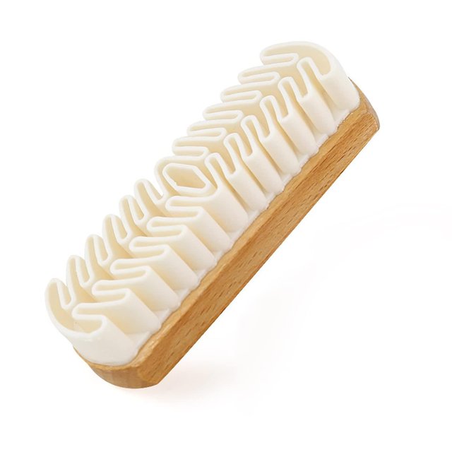 Cepillo para gamuza, cepillo para cuero de gamuza para limpiar y descontaminar zapatos, botas y accesorios de gamuza (1 pieza)