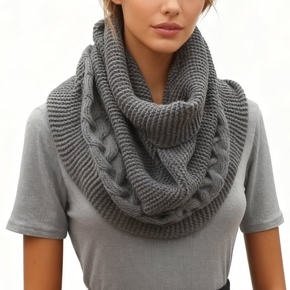 Winter Knitted Hats Under $5! Kadlawus Winter Gaiters for Men and Women, Warm Knitted Neck Warmer, Outdoor Cold Weather Protection, Double-layer Fleece Scarf, Riding, Hiking, Sports Gear