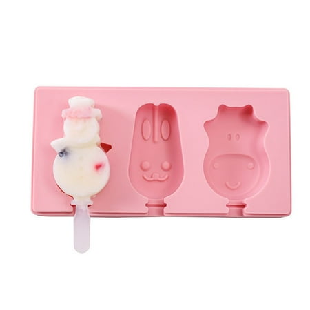 

Silicone Reusable Cartoon Homemade Ice Cream Mold Popsicle Mould Ice Pop Mold Kitchen Tools STYLE 4