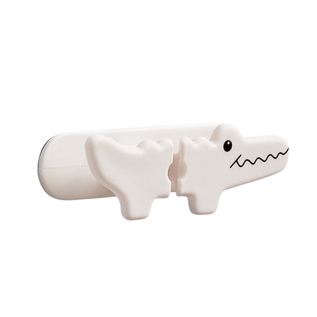 Heiheiup Creative Cartoon Cable Organizer Data Cable Fixed Desktop Silicone Fixer No Punch Charging Cable Storage Stand