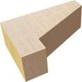 thumbnail image 6 of 2"W x 6"D x 4"H Classic Clemmons Rough Cedar Woodgrain TimberThane Corbel, Primed Tan, 6 of 6