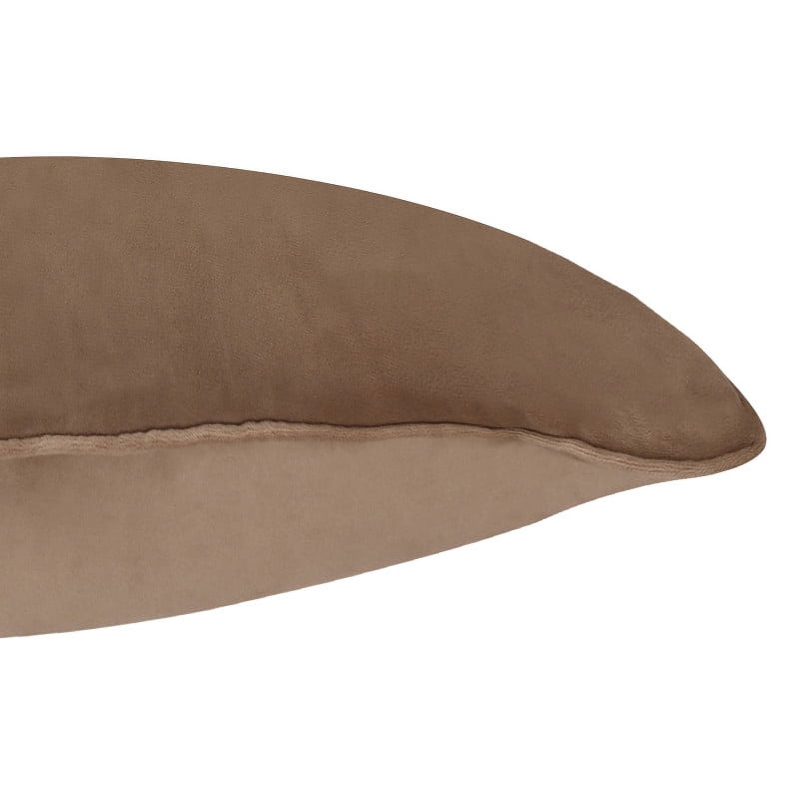 A1HC Hypoallergenic Down Alternative Decorative Throw Pillow, 18x18 in, Square, Pack of 1, Brown Derby