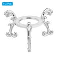 thumbnail image 3 of Uxcell Crystal Ball Stand, 2 Pack Sphere Display Stand Photography Props for 40 to 60mm Crystal Balls, Silver, 3 of 5
