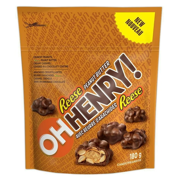 Bouchées OH HENRY! avec beurre d'arachides REESE 180g