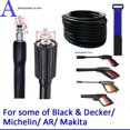thumbnail image 1 of Car Wash Water Gun Pipe High Pressure Car Washer Water Cleaning Extension Pipe For for Karcher Bosch Black Cleaning Machine, 1 of 5