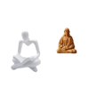 thumbnail image 1 of Estatua Creativa Abstracta Del Pensador Del Sagrado Corazón, Escultura Artesanal Para Sala De Estar, Pasillo, Dormitorio, Oficina, Escritorio, Chimenea, Decoración, Regalo Coleccionable, 1 of 8
