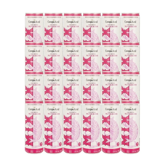 Pack de 24 Bebida Preparada Campo Azul Hard Seltzer Frutos Rojos 355 ml