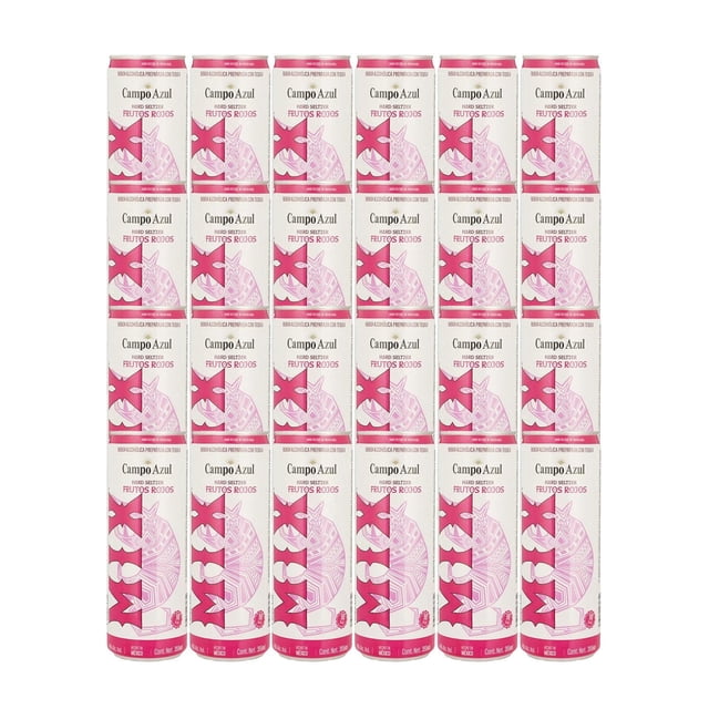 Pack de 24 Bebida Preparada Campo Azul Hard Seltzer Frutos Rojos 355 ml