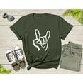 thumbnail image 6 of Rock On Hand Sign Symbol Gesture Rock Lover Salute Drawing T-Shirt Rocker Rock Lover Gift T Shirt for Men Women Kids Boys Girls Tshirt, 6 of 8