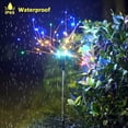 thumbnail image 3 of Solar Garden Lights Solar Firework Lights 120 LED 2 Pack, Waterproof Solar Lights Outdoor Garden Fairy for Outside Landscape, Yard Decor, Lawn, Patio, Christmas Decoration Parties (Colorful), 3 of 8