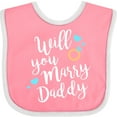 thumbnail image 3 of Inktastic Will You Marry Daddy-ring White Boys or Girls Baby Bib, 3 of 4