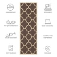 thumbnail image 5 of Safavieh Courtyard Becky Geometric Indoor/Outdoor Runner Rug, Dark Brown, 2'3" x 10', 5 of 9